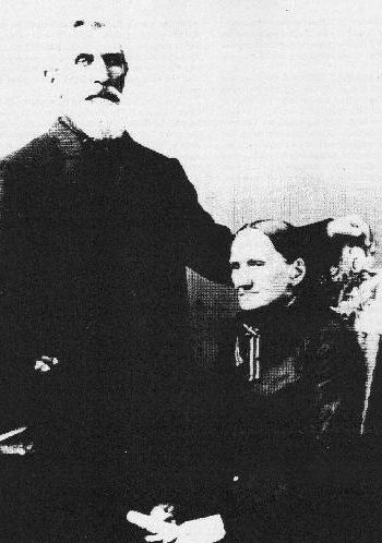 Friedrich August Schleusener und seine Frau Beata Louisa Stenschke(ca. 1890) in  Bancroft, NE, USA
